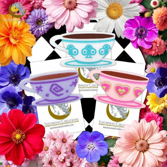 Mad Tea Party Teacup Brooch - Wonderland Inspired