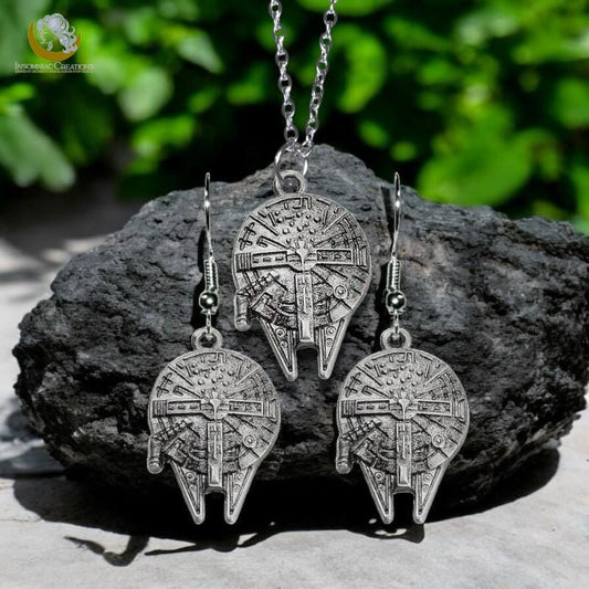 Millennium Falcon Earrings and/or Necklace - Star Wars Han Solo