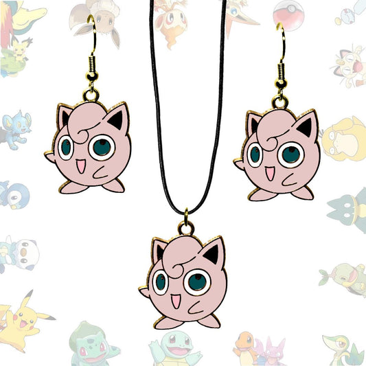 Jigglypuff Earrings or Necklace - Pokemon