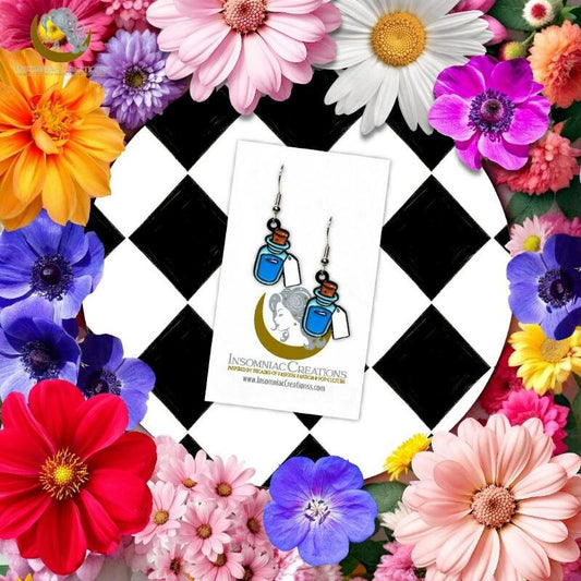 Drink Me Earrings - Alice in Wonderland Inspired