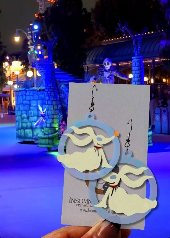 Zero Hoop Earrings- Nightmare Before Christmas Disney Inspired