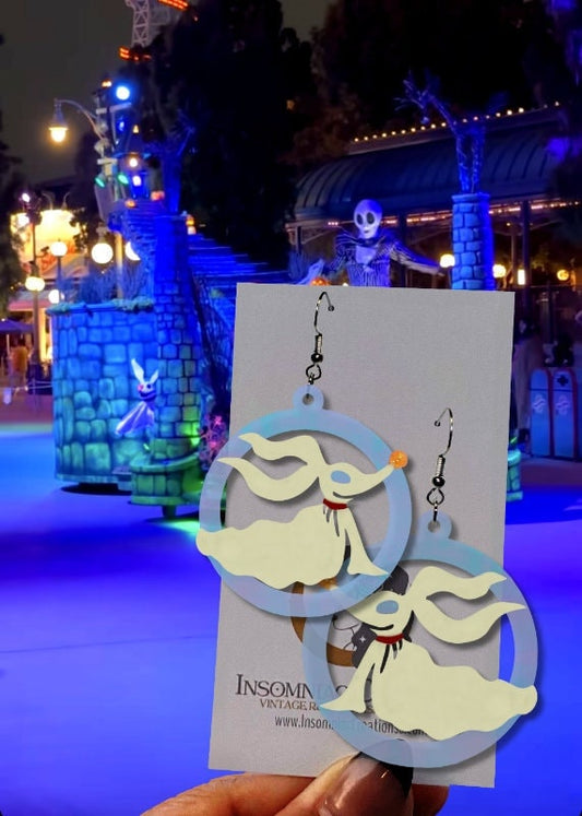 Zero Hoop Earrings- Nightmare Before Christmas Disney Inspired