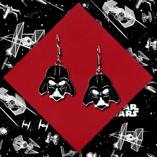 Star Wars Dark Side Enamel Earrings - Darth Vader Storm Trooper