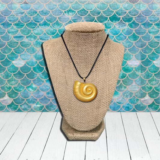 Nautilus Seashell Necklace - Ocean Nautical Ursula Vanessa Seashell