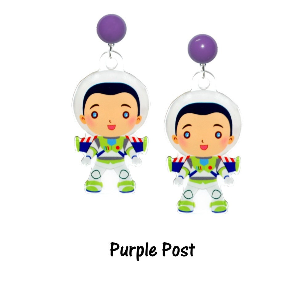 Space Ranger Earrings - Buzz Lightyear Toy Story Inspired
