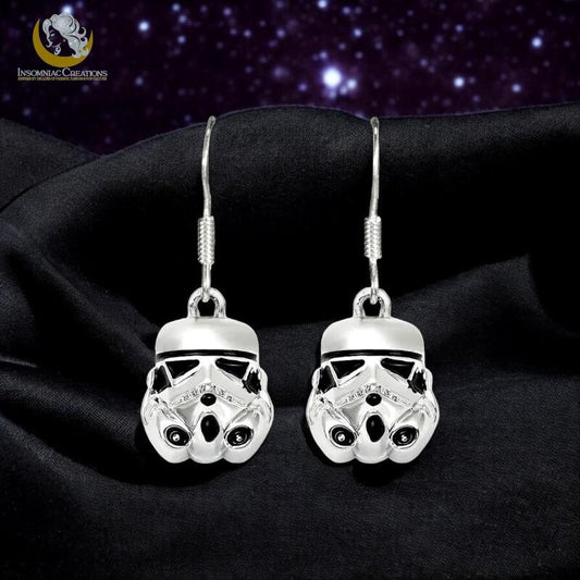 Metal Storm Trooper Earrings - Star Wars Dark Side
