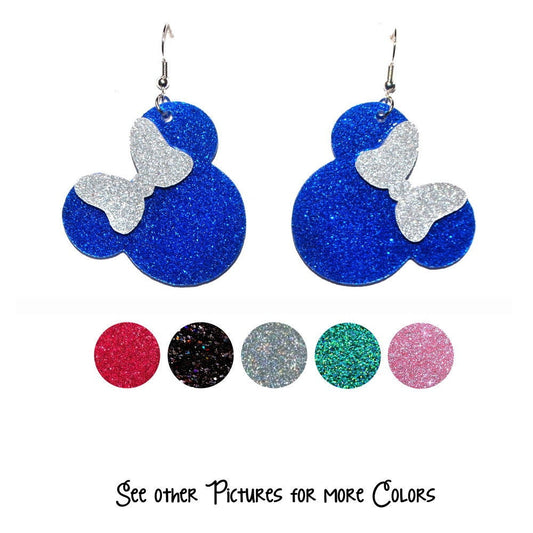 Acrylic Minnie or Mickey Earrings - Whimsical Disney Inspired