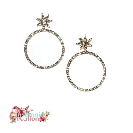 Lux Hoop Earrings - Retro, Vintage, Classic, Pinup Rockablilly Doll