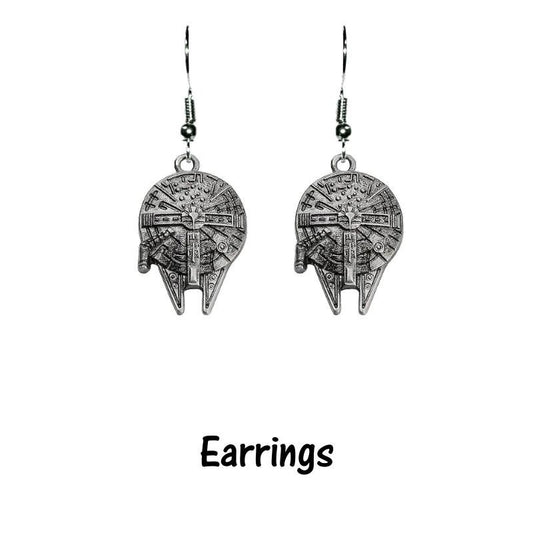 Millennium Falcon Earrings and/or Necklace - Star Wars Han Solo