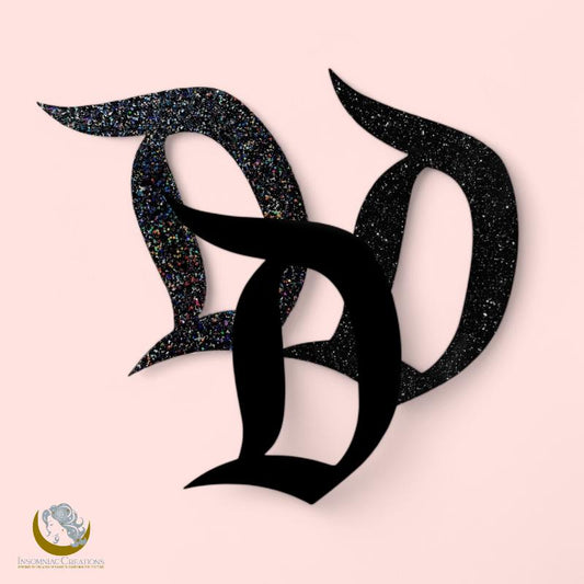 Blacks Hues of Acrylic D Brooch