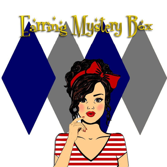 Earring Mystery Box - Surprise Grab Bag - Earrings Vintage, Disney, Retro and Pop Culture Inspired