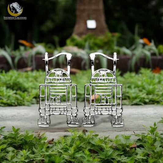 R2D2 Metal Earrings - Star Wars Droid Luke Skywalker Princess Leia Droid