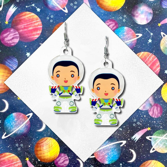 Space Ranger Earrings - Buzz Lightyear Toy Story Inspired
