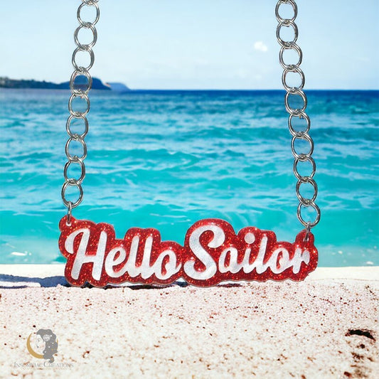 Hello Sailor Nautical Necklace