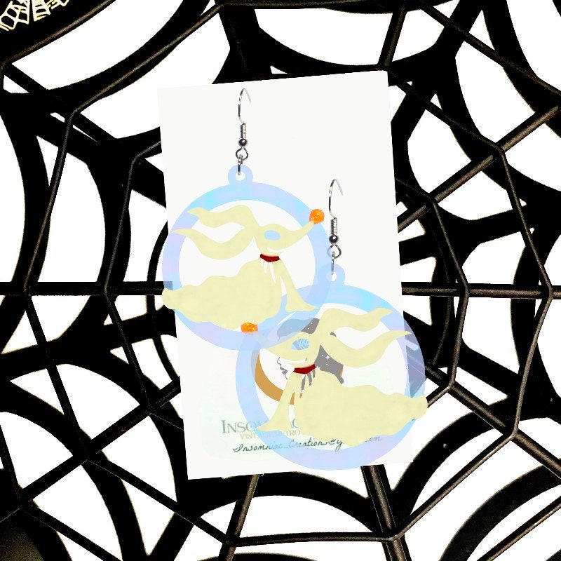 Zero Hoop Earrings- Nightmare Before Christmas Disney Inspired