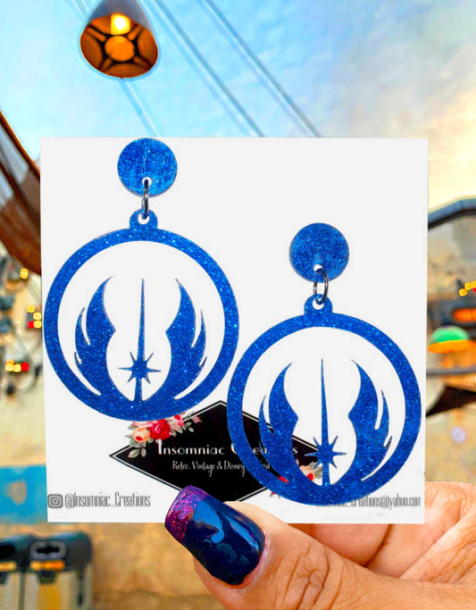 Jedi Order Hoop Earrings - Star Wars Acrylic Earrings