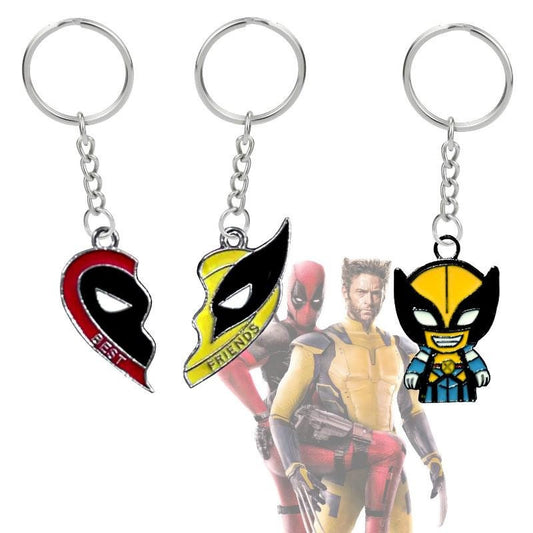 Best Friends Dead Pool and Wolverine Keychains