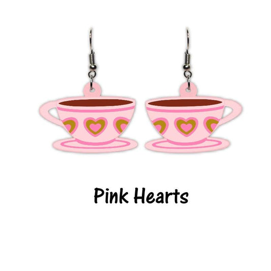 Mad Tea Party Teacup Earrings - Wonderland Inspired