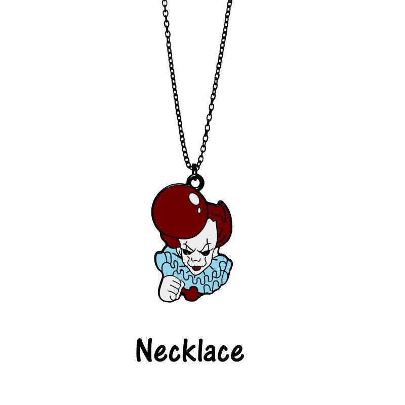 Pennywise It Earrings - Creepy Clown Spooky Scary Movie Goth Jewelry Earrings
