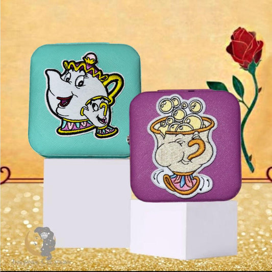 Chip and Mrs Potts Travel Jewelry Box - Beauty and the Beast