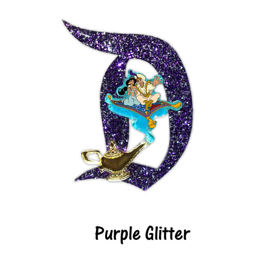Aladdin Themed D Brooch