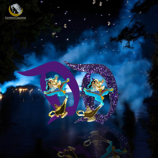 Aladdin Themed D Brooch