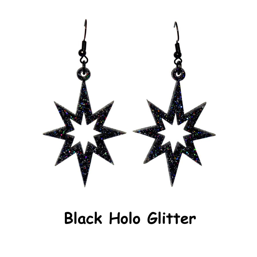 Atomic Star Earrings
