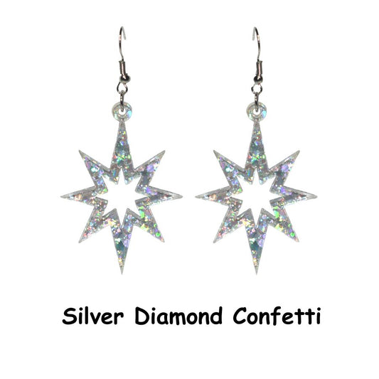 Atomic Star Earrings