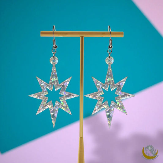 Atomic Star Earrings