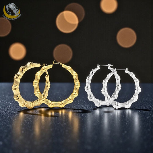 Bamboo Hoop Earrings