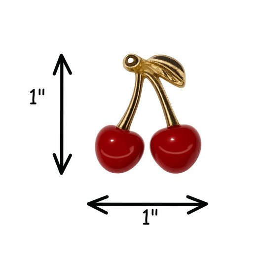 Cherry Earring Studs - Fruit Berry Jewelry Earrings