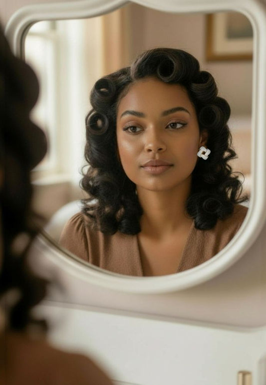 Chic Flair Retro Earrings - Retro, Vintage, Classic, Pinup