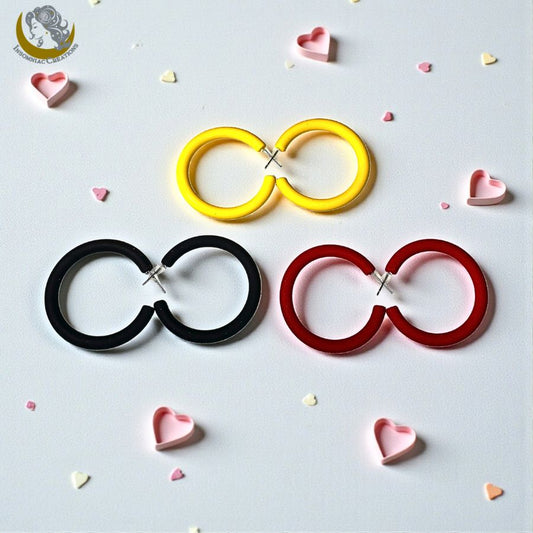 Colored Hoop Earrings