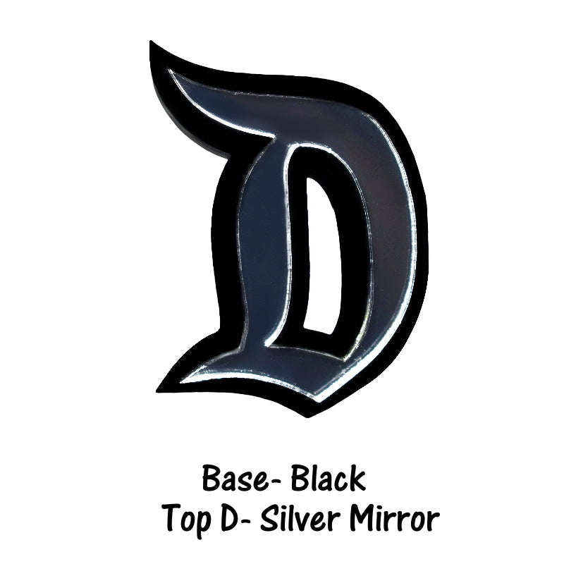 Layered D Brooch - Acrylic Disneyland D