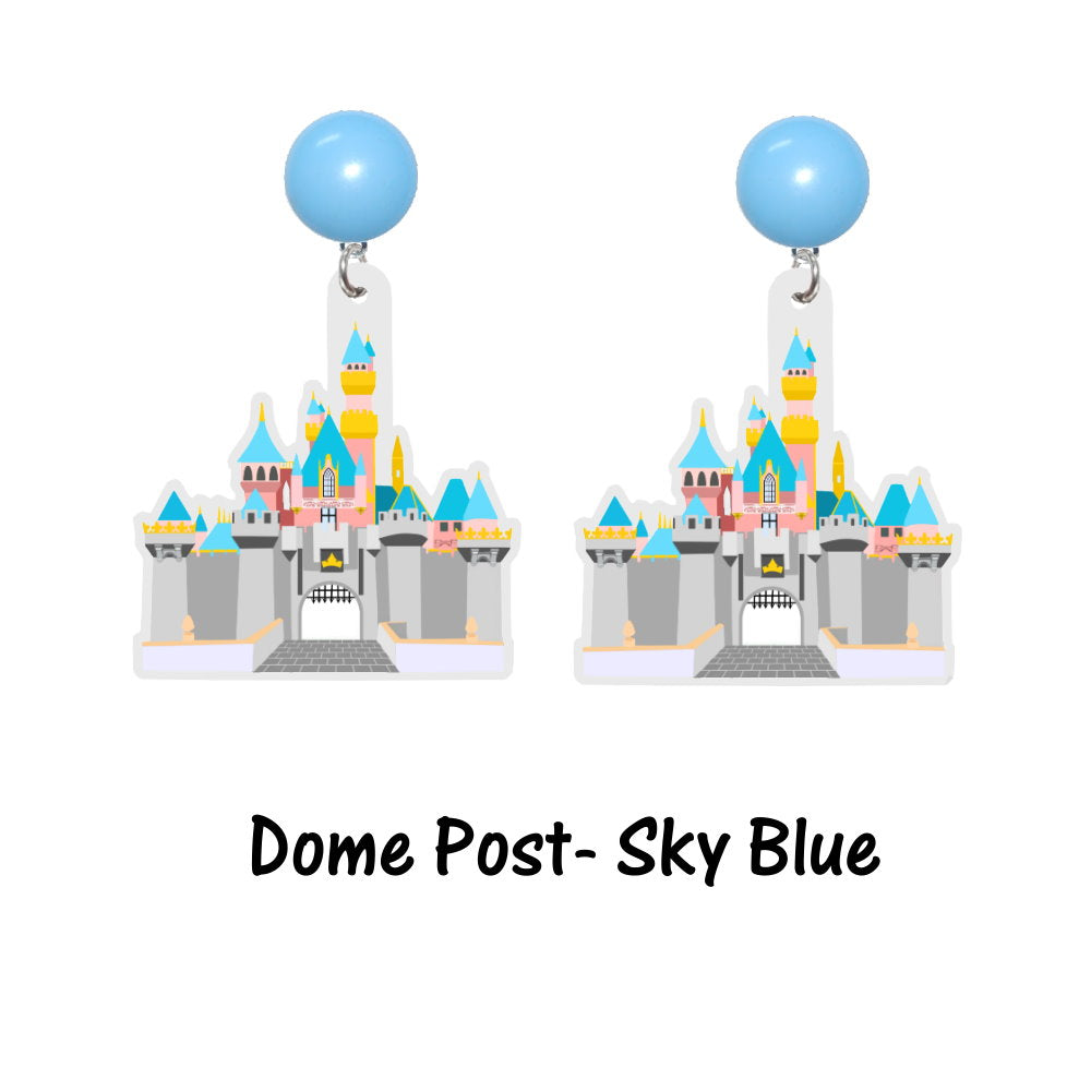 Sleeping Beauty Castle Acrylic Earrings ~ Happiest Castle DL