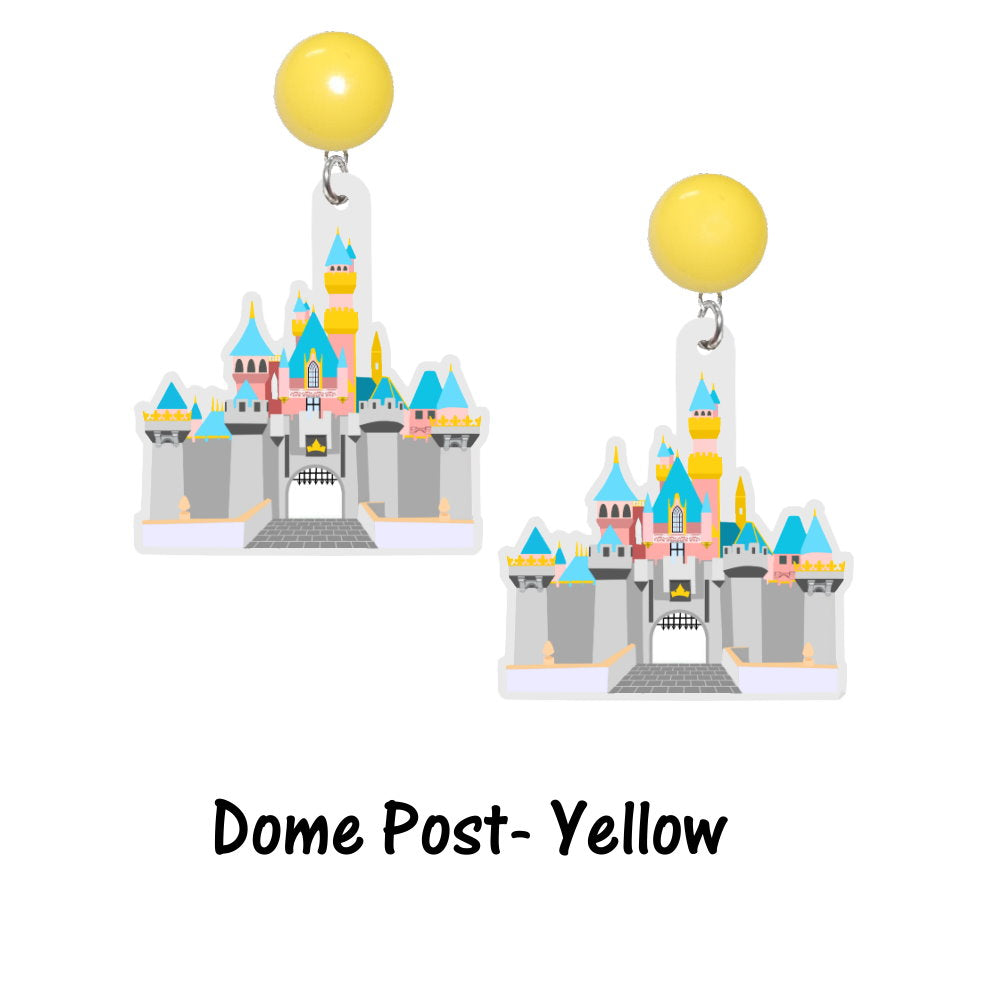 Sleeping Beauty Castle Acrylic Earrings ~ Happiest Castle DL