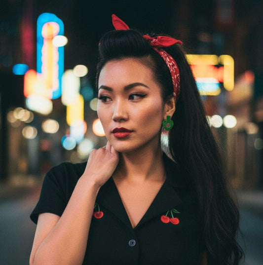 Lottie Earrings- Vintage Retro Pin up Jewelry