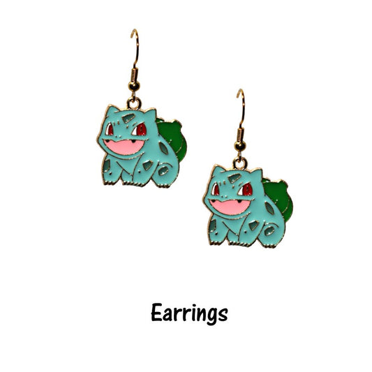 Bulbasaur Earrings or Necklace - Pokemon