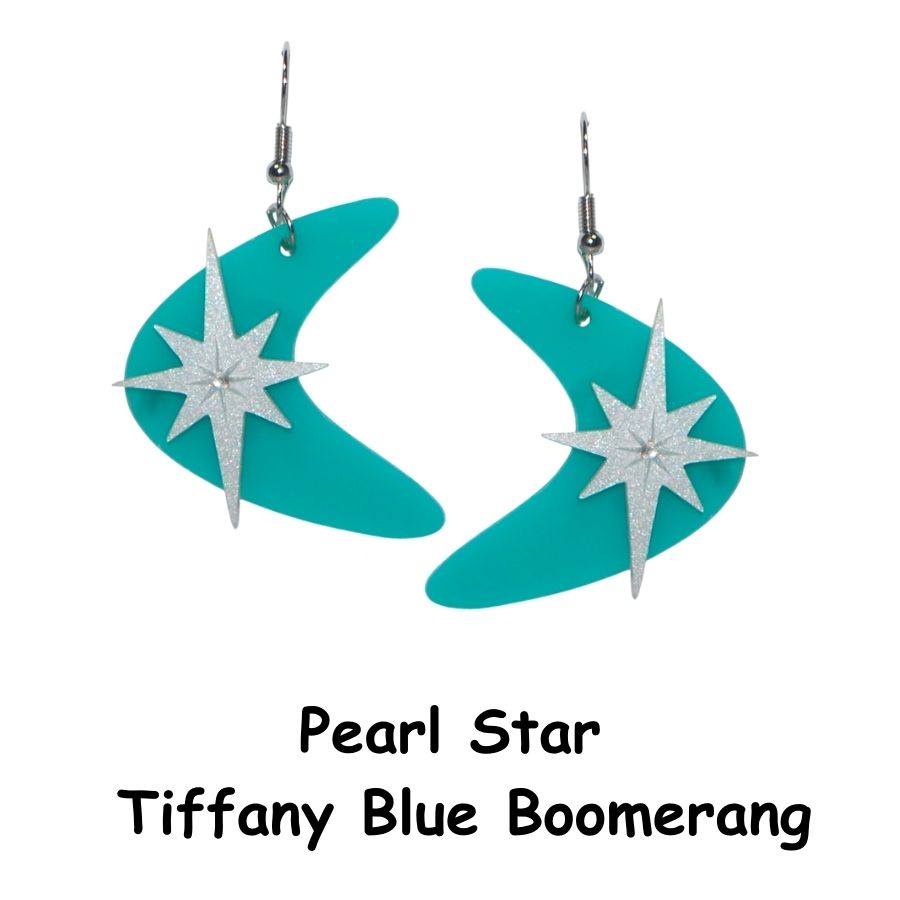 Stardust Retro Boomerang Earrings