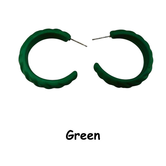 Textured Hoop Earrings