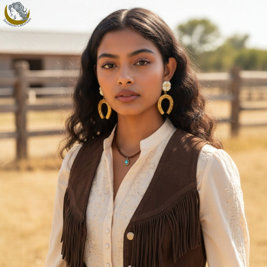 Wild Horseshoe Blossom Earring