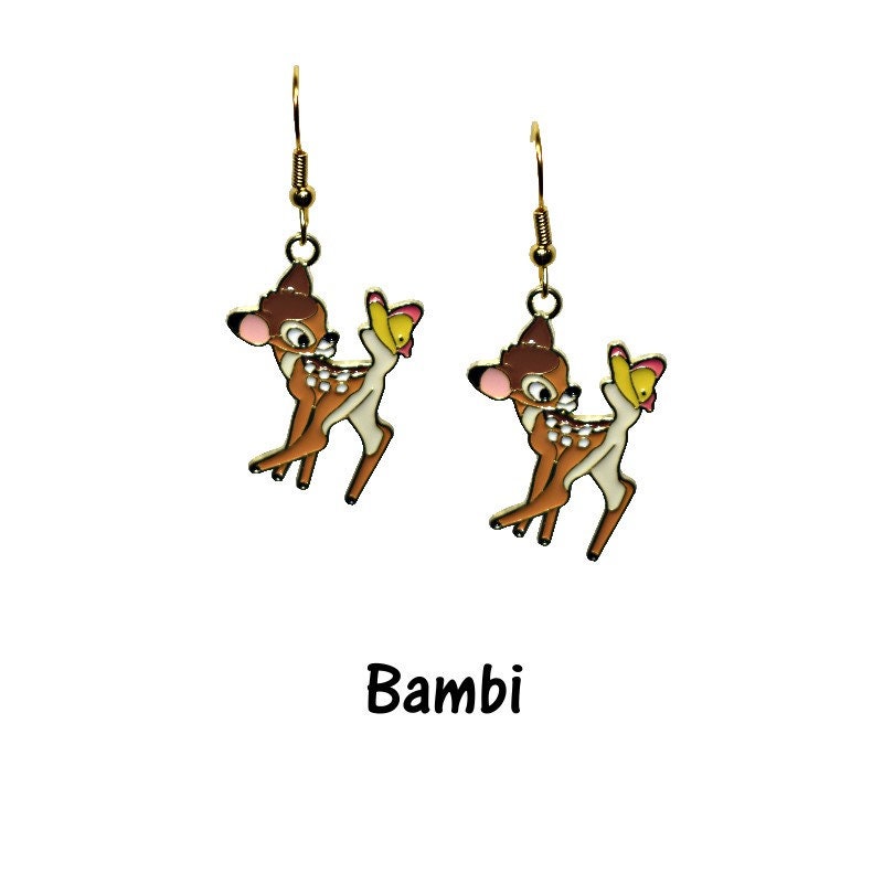 Bambi or Thumper Character Earrings - Disneyland Inspired jewelry - Disney Inspired