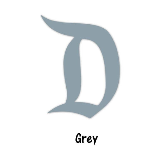 Grey and Silver Hues of Acrylic D Brooch