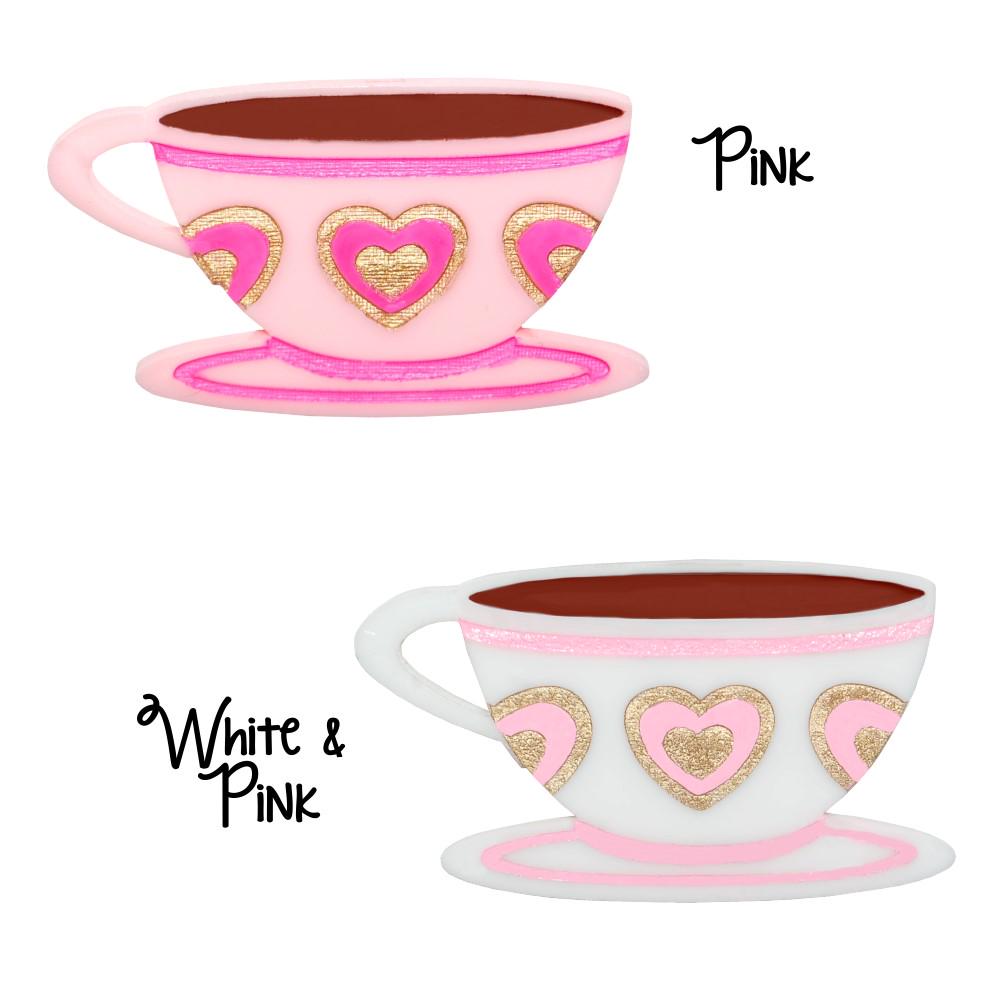 Mad Tea Party Teacup Brooch - Wonderland Inspired