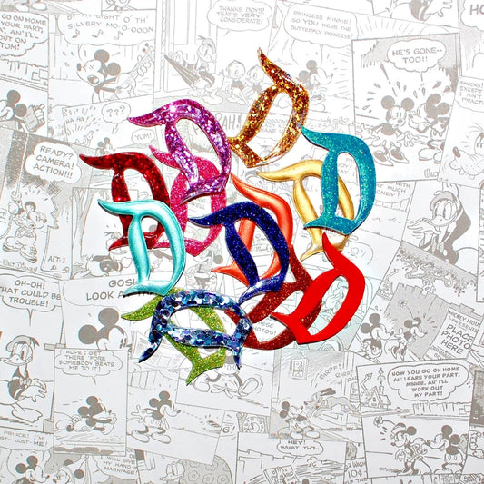 Acrylic D Brooch
