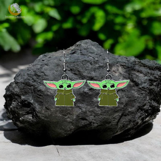 Grogu Earrings - Star Wars - Mandalorian The Child Baby Yoda