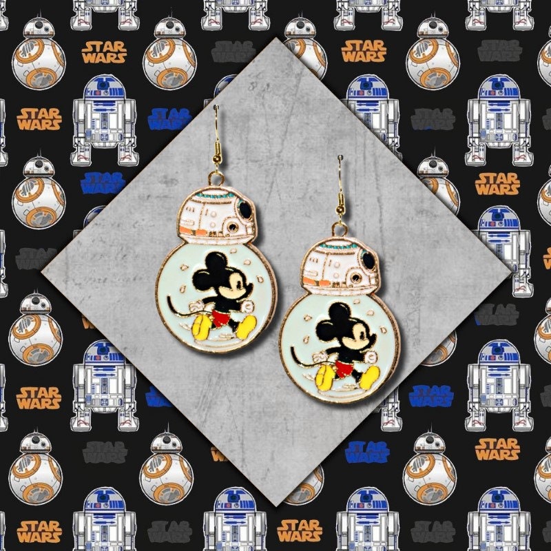 BB-8 Enamel Earrings - Star Wars Droid