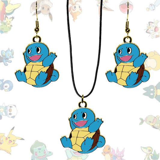 Squirtle Earrings or Necklace - Pokemon
