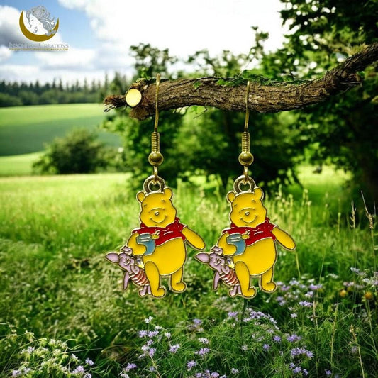 Pooh and Piglet Earrings - Winnie the Pooh - Disney Inspired