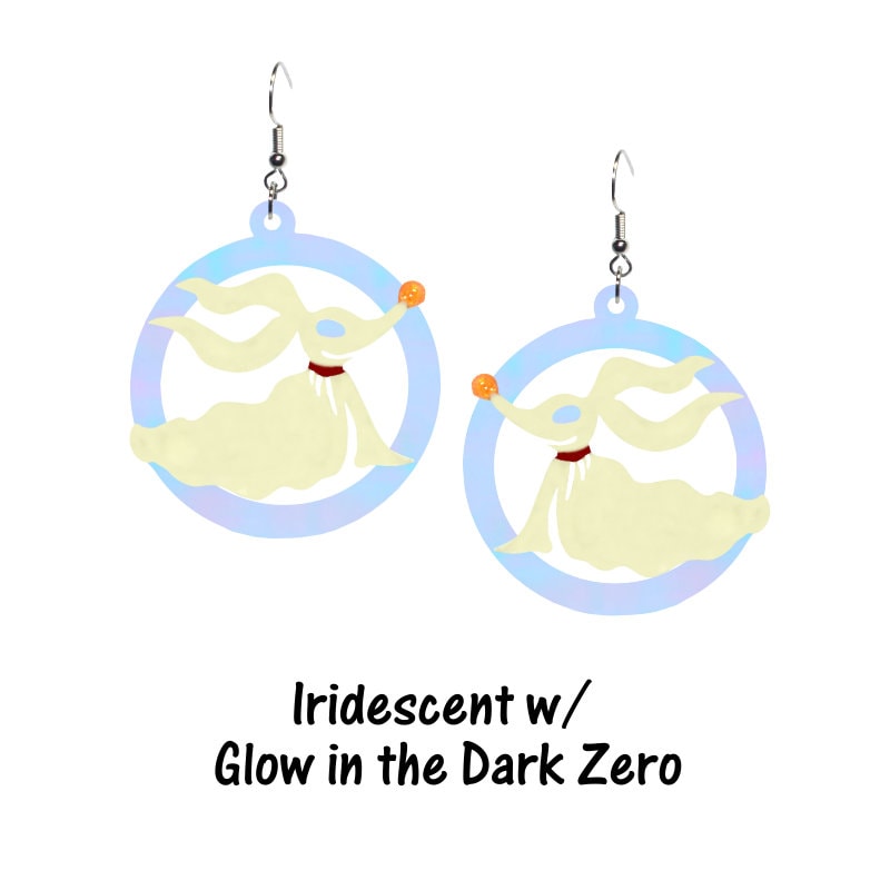 Zero Hoop Earrings- Nightmare Before Christmas Disney Inspired